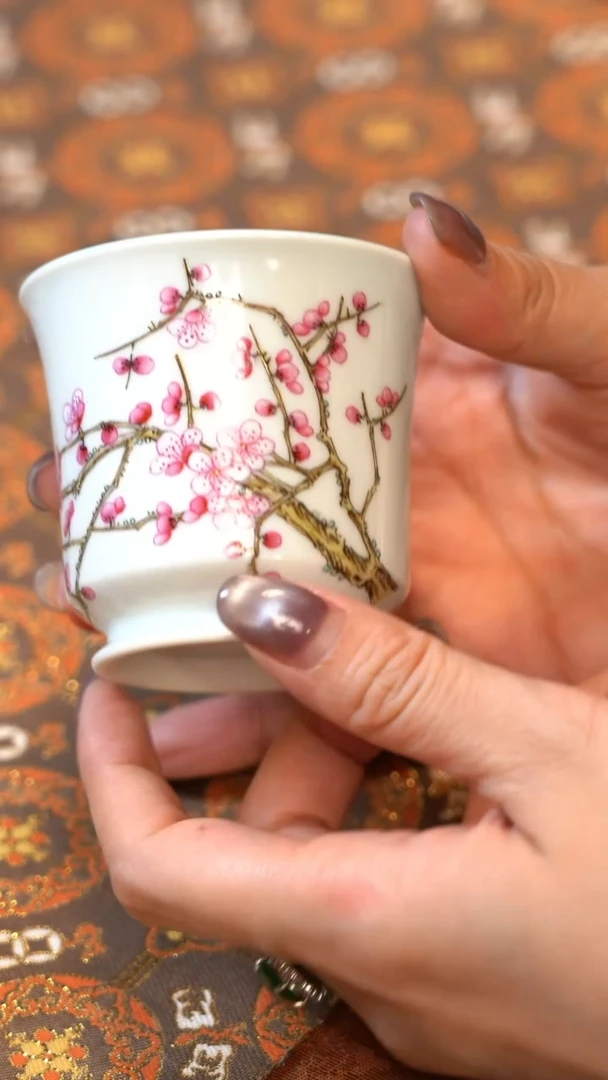 【闪购商品】Y溢珍堂梅花马蹄杯
