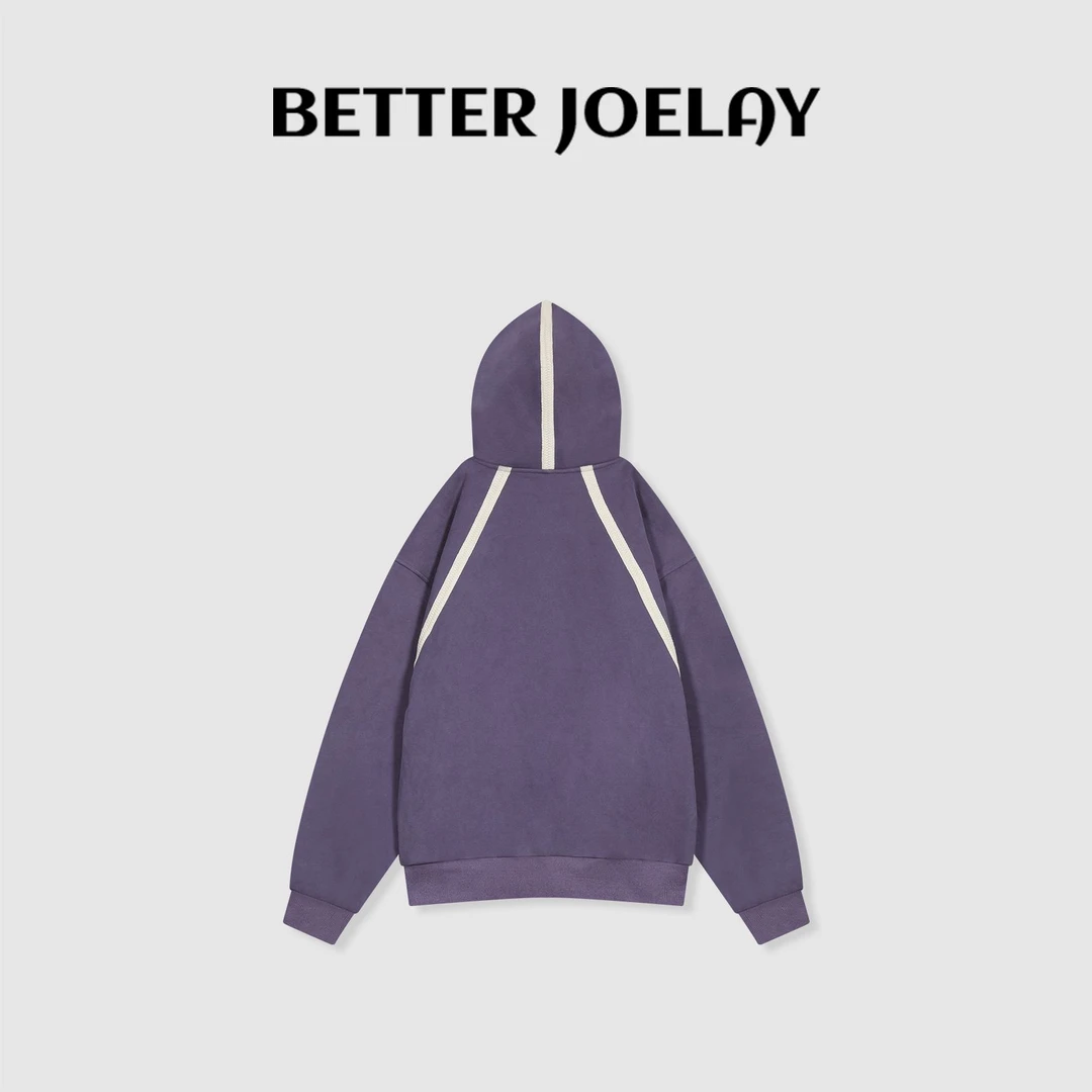 BETTERJOELAY-【轻浅时光】时尚开衫连帽卫衣休闲百搭Z7519