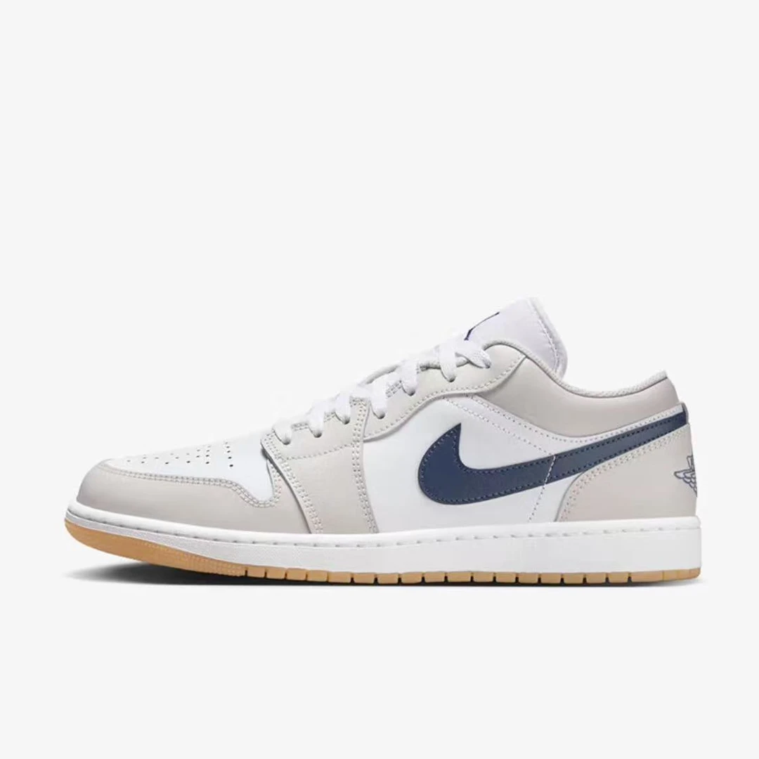 NIKE/耐克AJ1男款白蓝低帮防滑耐磨篮球鞋553558-146