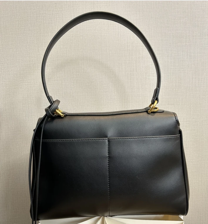 24年秋冬新款真皮重工托特包 89托特 黑色