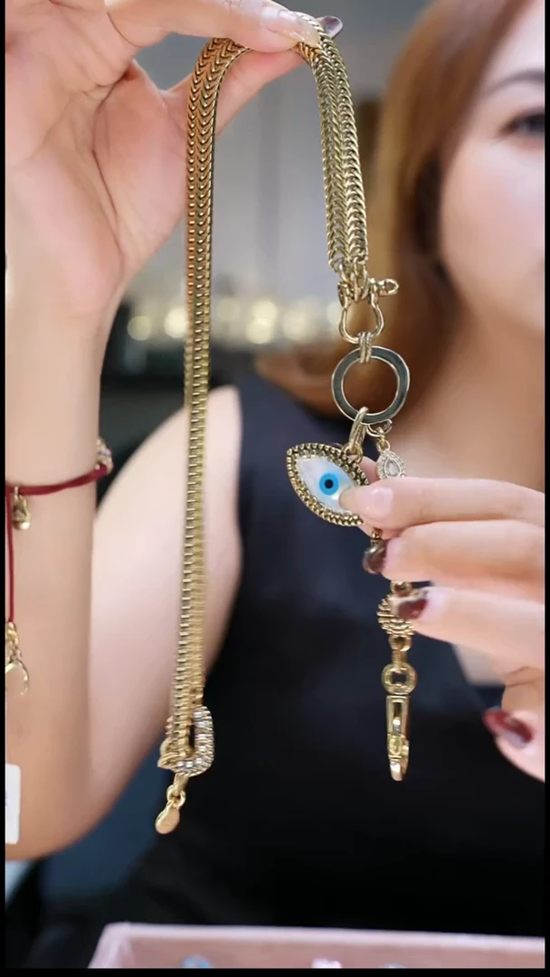 铜合金无眼睛项链