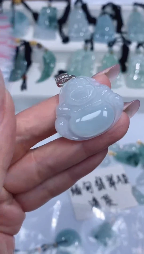 颈饰银S925镶嵌翡翠吊坠