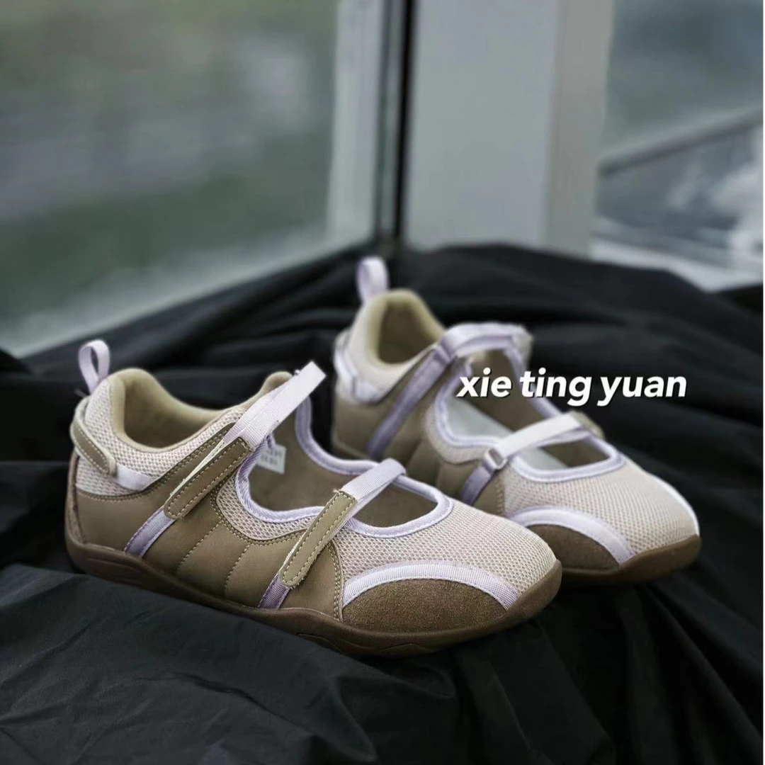 微瑕交叉带机能风芭蕾玛丽珍休闲鞋女运动鞋1231