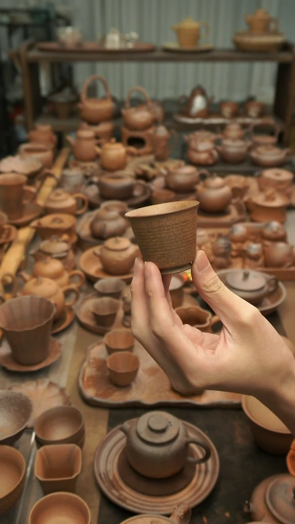 原矿老岩泥   螺旋纹闻香杯