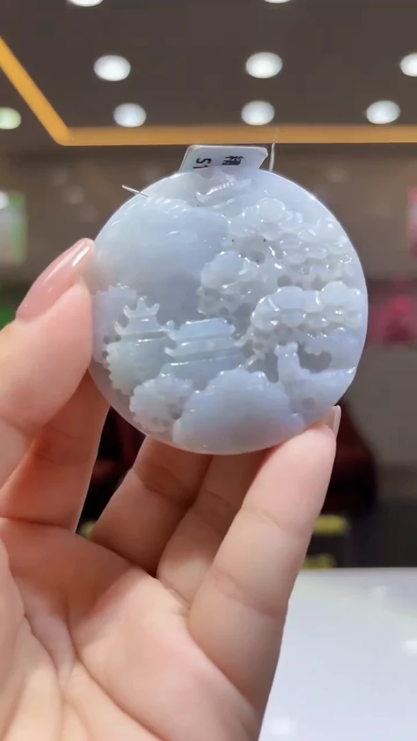 颈饰未镶嵌翡翠33/1211/C/山水