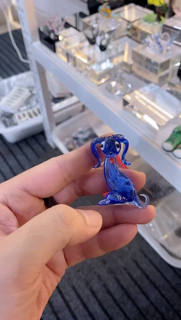 琉璃手工艺品特价小狗