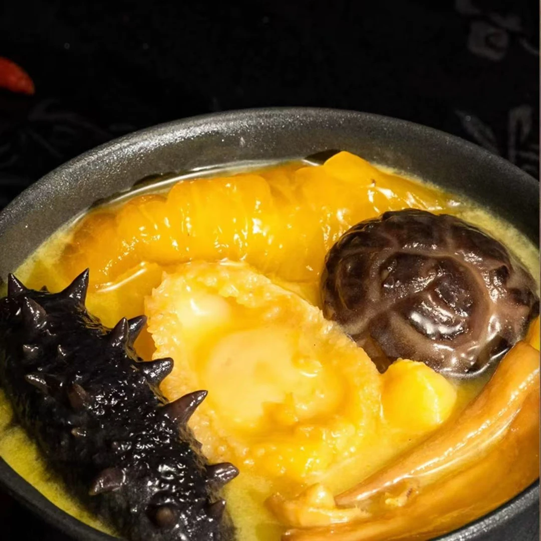 【佛跳墙】皇冠世家正宗金汤海鲜鲍鱼佛跳墙（送小金锅）