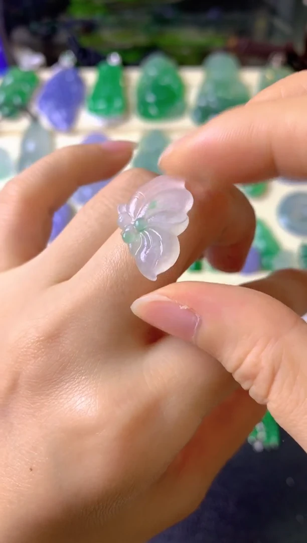 定制翡翠未镶嵌阿*毛货抛光