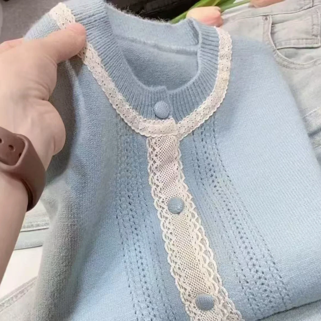 2025年新款鸥货漂亮时尚高级感高配蕾丝开衫33