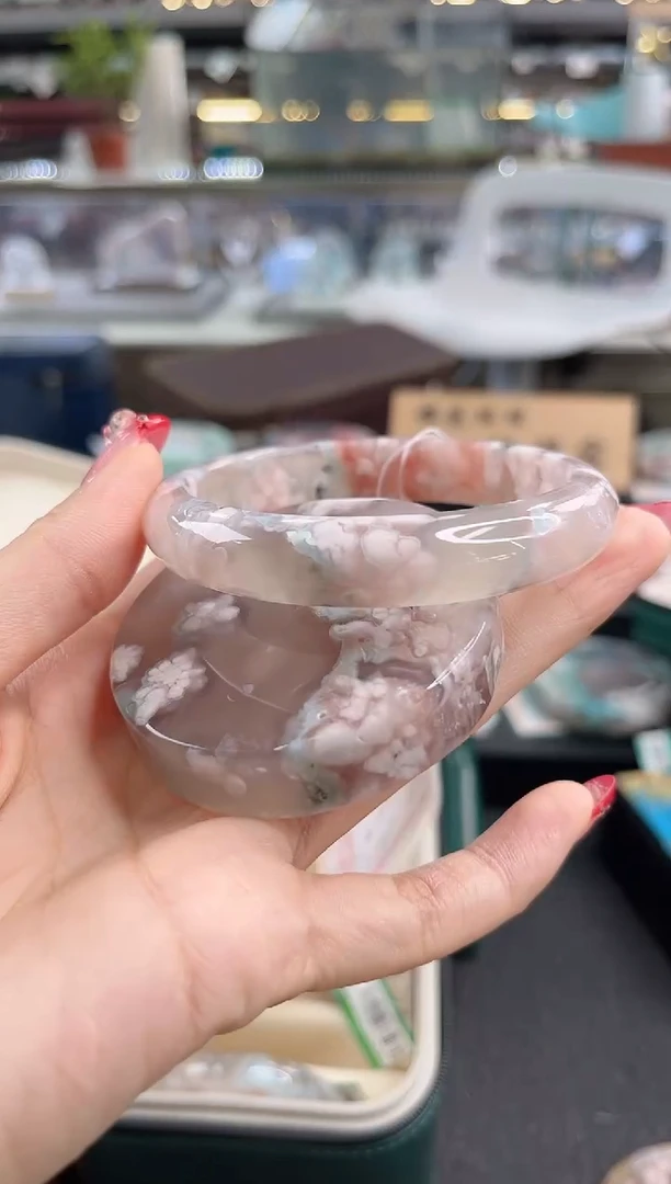 未镶嵌手镯石英质玉59圈口（赠品镯心）63215
