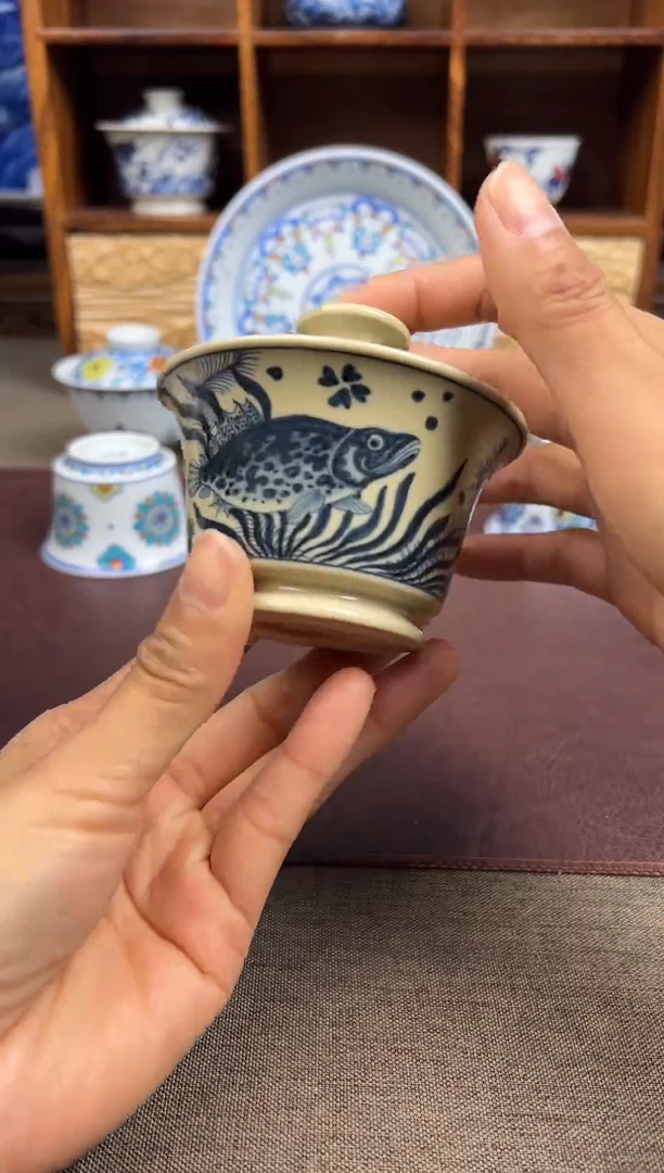 【闪购商品】杯子溪山酌茗陶瓷杯