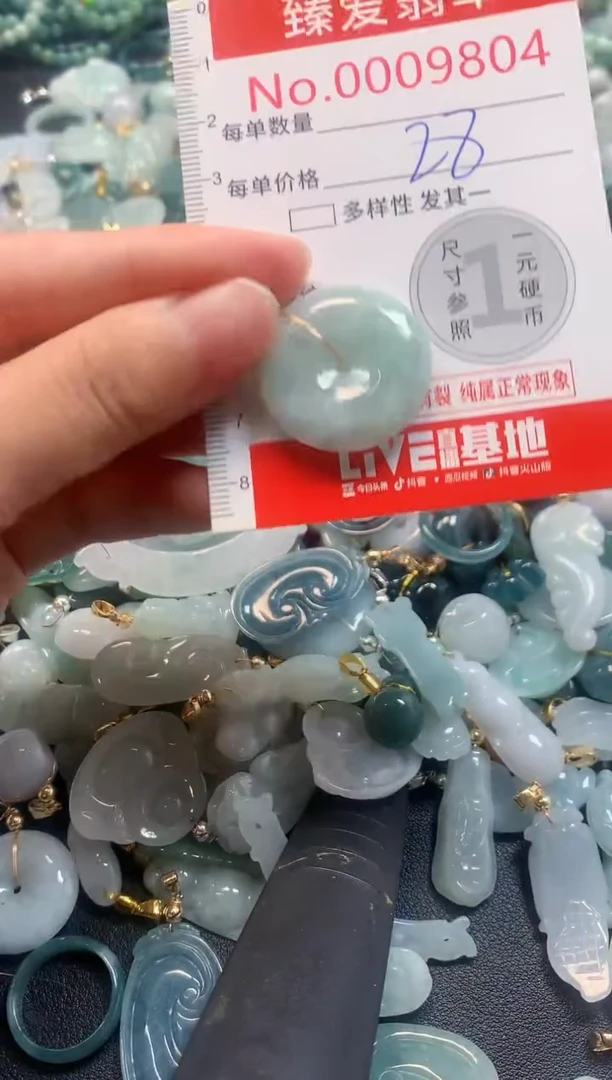 吊坠(不含链)未镶嵌翡翠9804