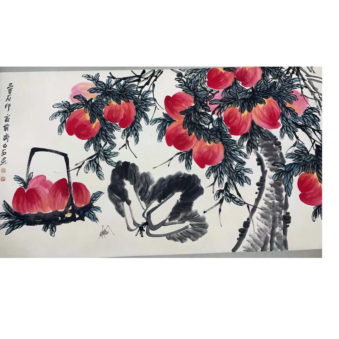 齐大为 款 绘画桃子画片176*94平尺14.9