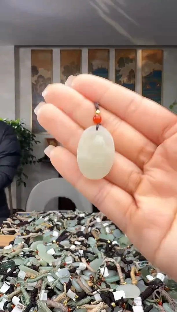 颈饰未镶嵌和田玉拍一发一多样性发货