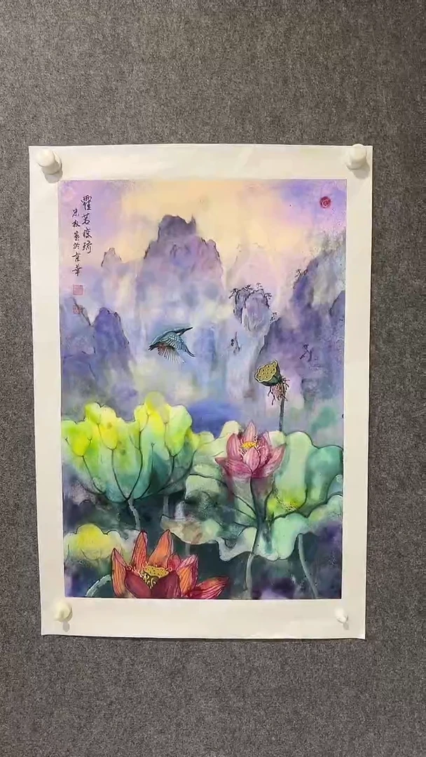 国画王忠权-3平尺-国画-金