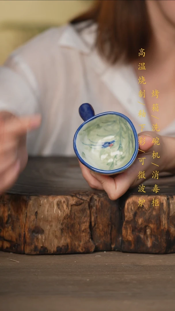 瓷片景德镇高温釉下彩可微波烤箱洗碗机