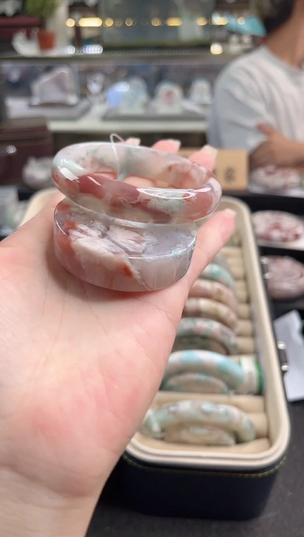未镶嵌手镯石英质玉54圈口（赠品镯心）S941414