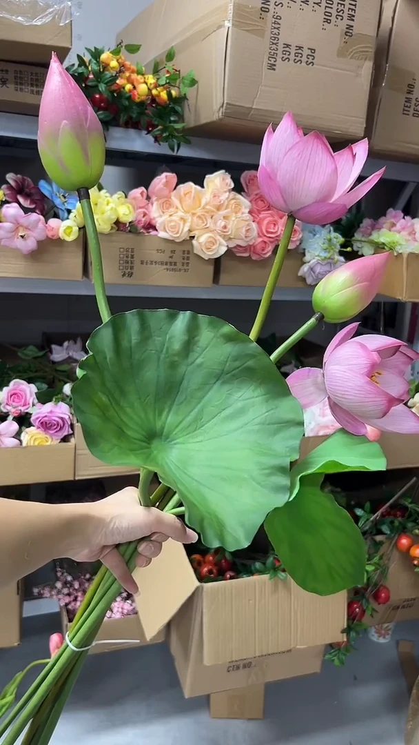 荷花荷叶莲蓬6件套