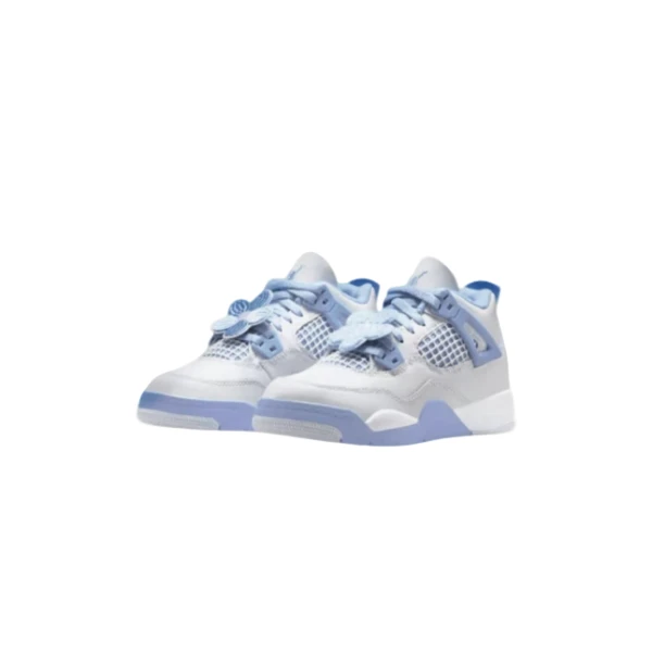 Nike/耐克官方正品 air jordan 4 中童白蓝低帮休闲鞋IB8962-100