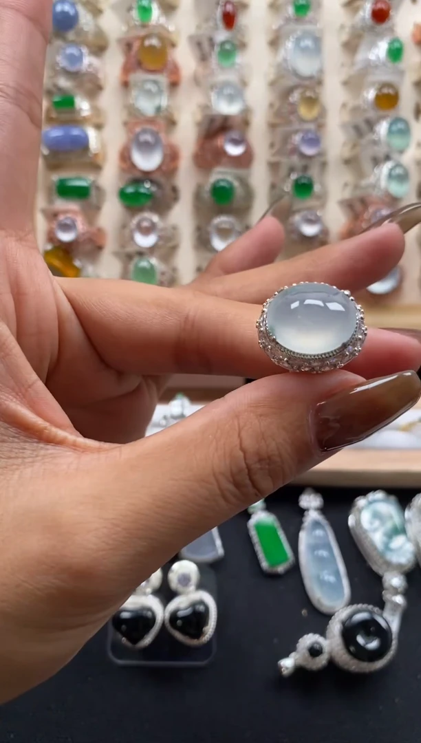 未镶嵌翡翠耳饰缅甸天然a货翡翠