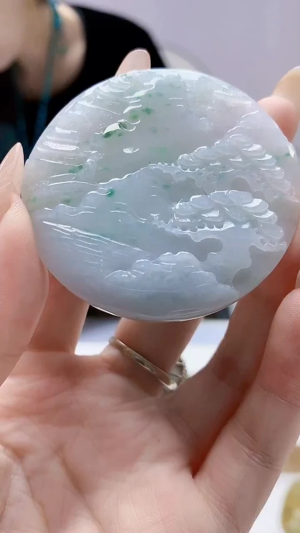 未镶嵌定制翡翠4829DD-毛货挂件131