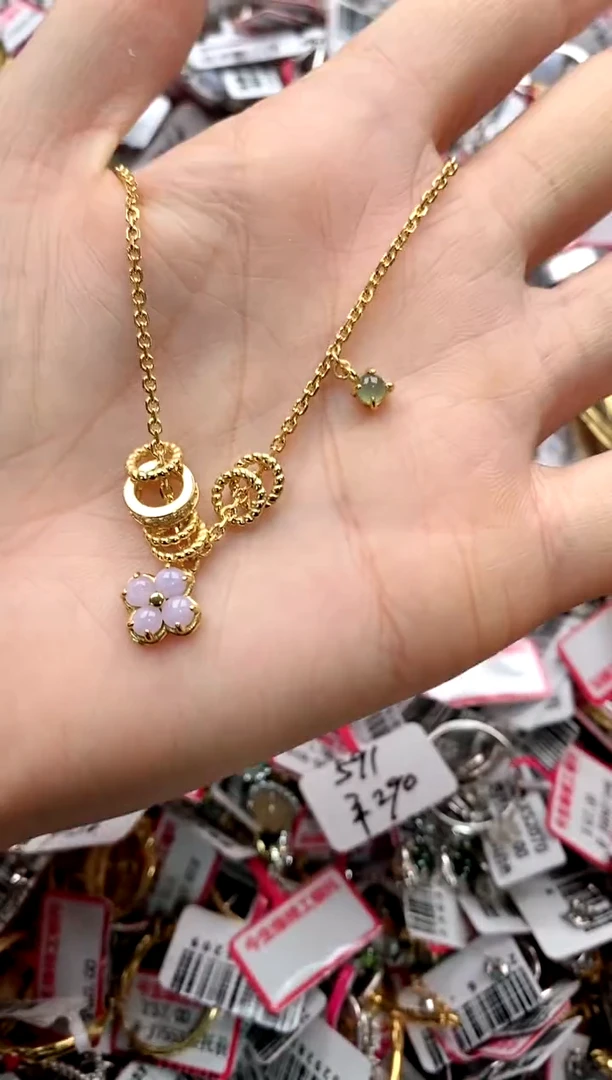 【闪购商品】翡翠戒指银S925镶嵌44444   2