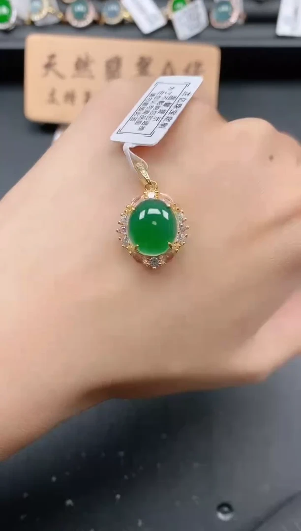银S925镶嵌戒指翡翠11111