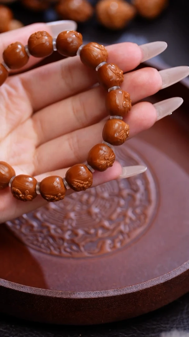 橄榄核手串清**茶苏工橄榄核