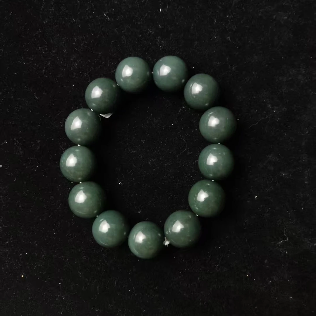 和田玉----圆珠手串（卡18）2508