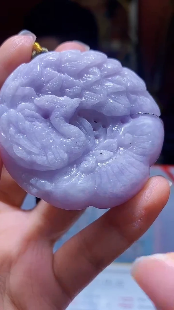 未镶嵌定制翡翠KK翡翠毛货吊坠-10