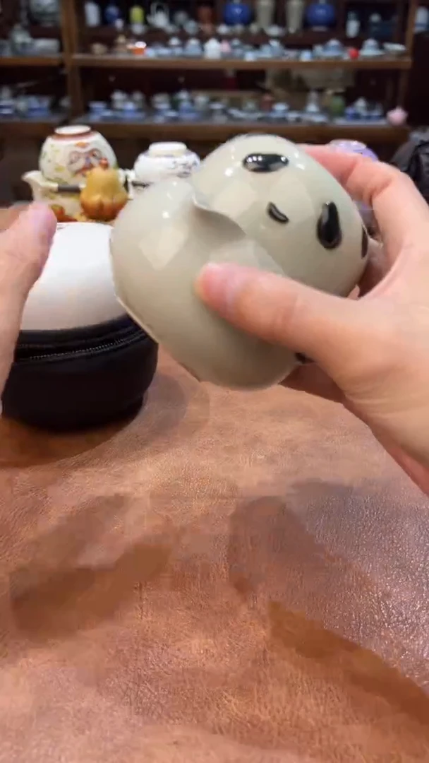 真的很便宜会开片的旅行茶具