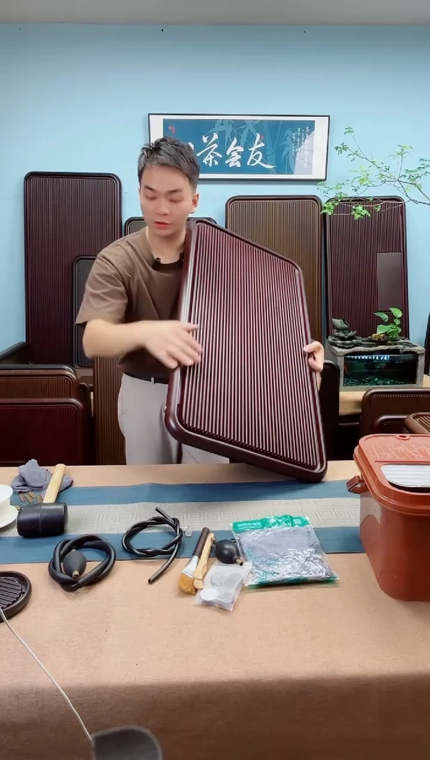 90*45*4大海红色款式茶盘