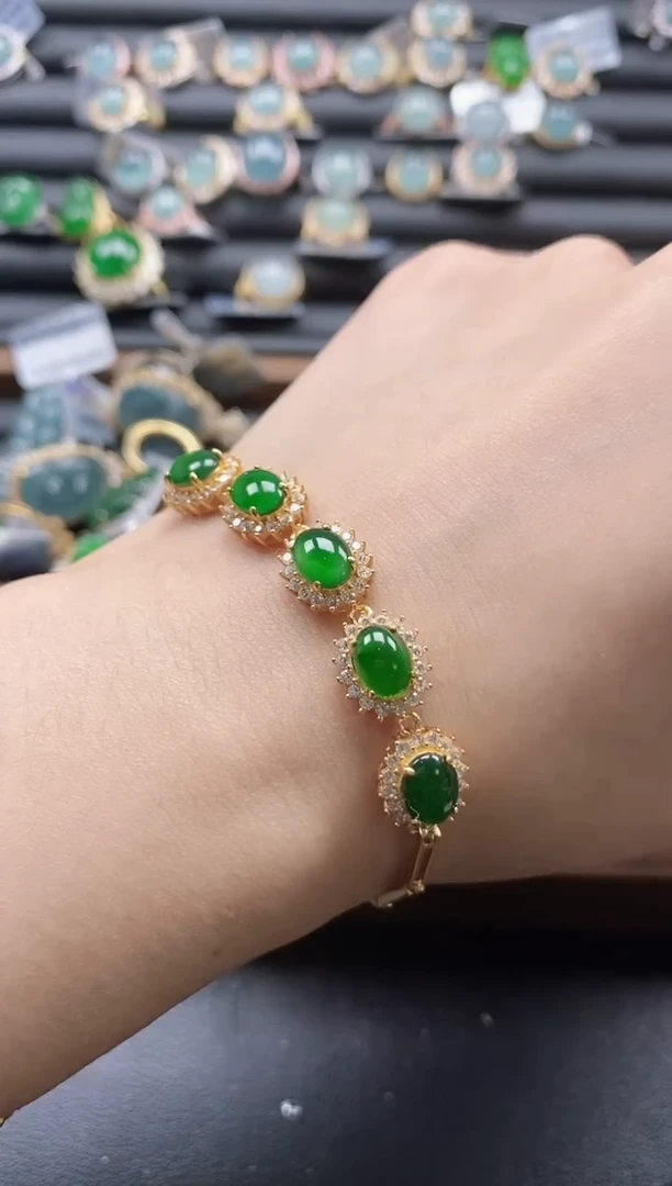 【闪购商品】翡翠戒指银S925镶嵌51511