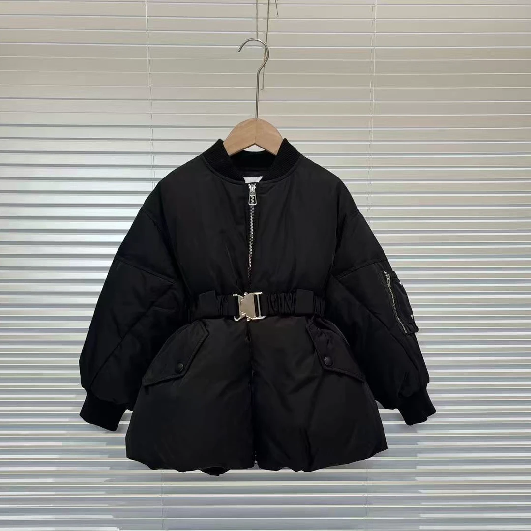 冬款女童黑色羽绒服 5003热系