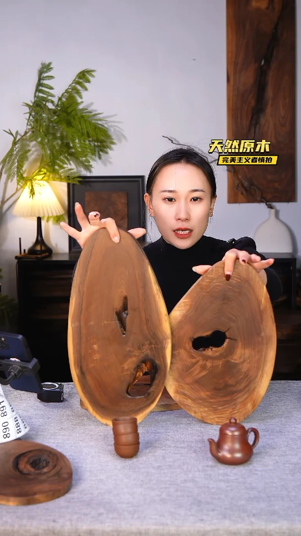 木北美黑胡桃原木.干裂疤结不属于商品质量问题完美主义者慎拍