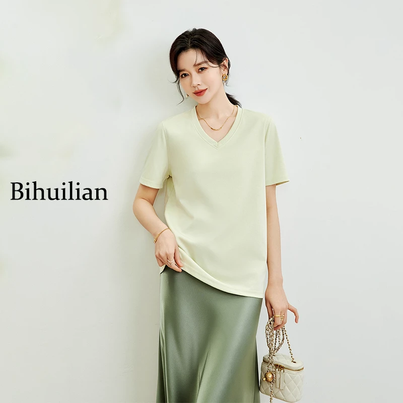 专柜正品高级醋酸凉爽轻薄舒适奢华贵族面料免烫防污T恤百搭短袖