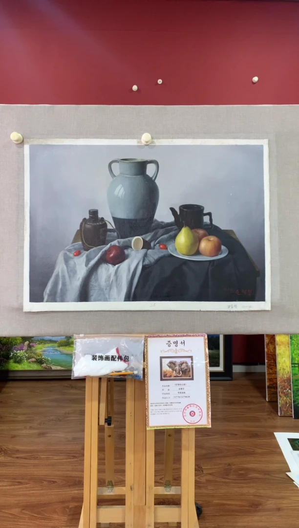 油画【87号】朝鲜原创手绘油画【功勋Ⅰ级画家丨孤品佳作丨顺丰包邮】