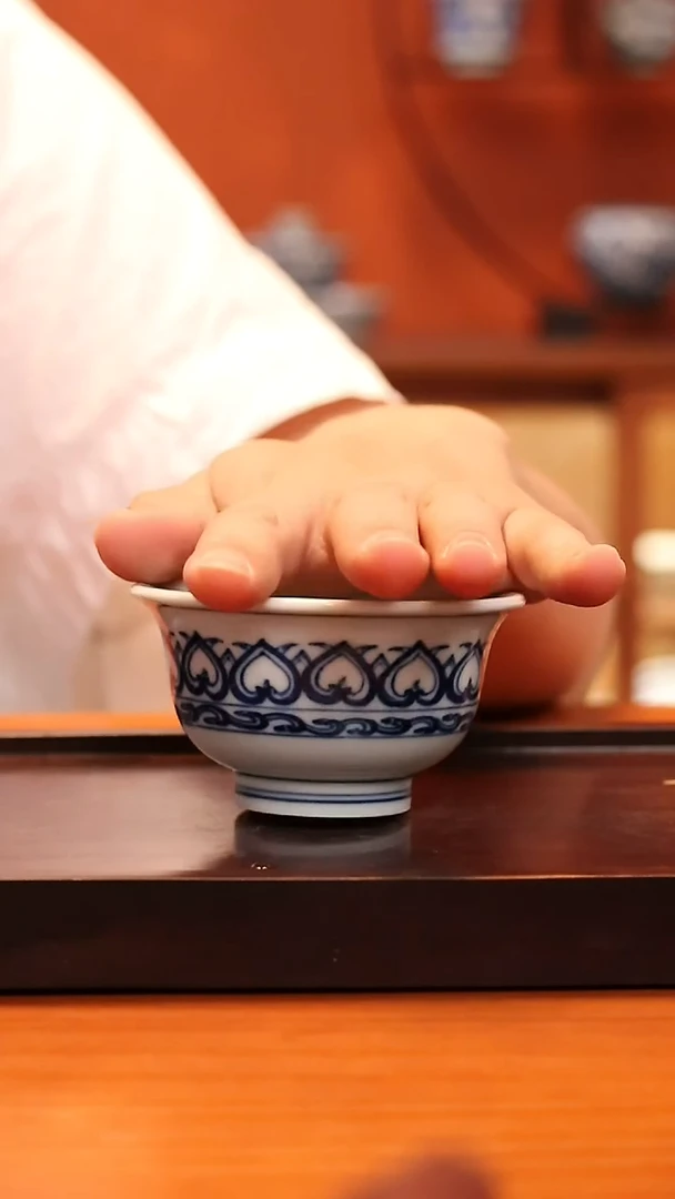九曰陶手工手绘青花茶具