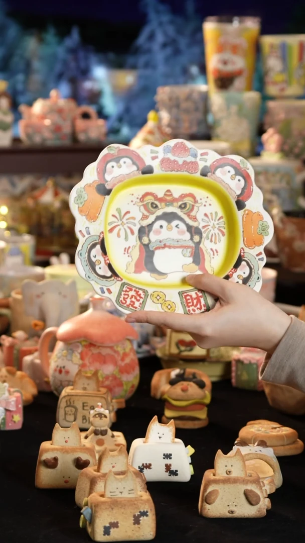 其他陶景德镇釉下彩手绘设计师款陶瓷