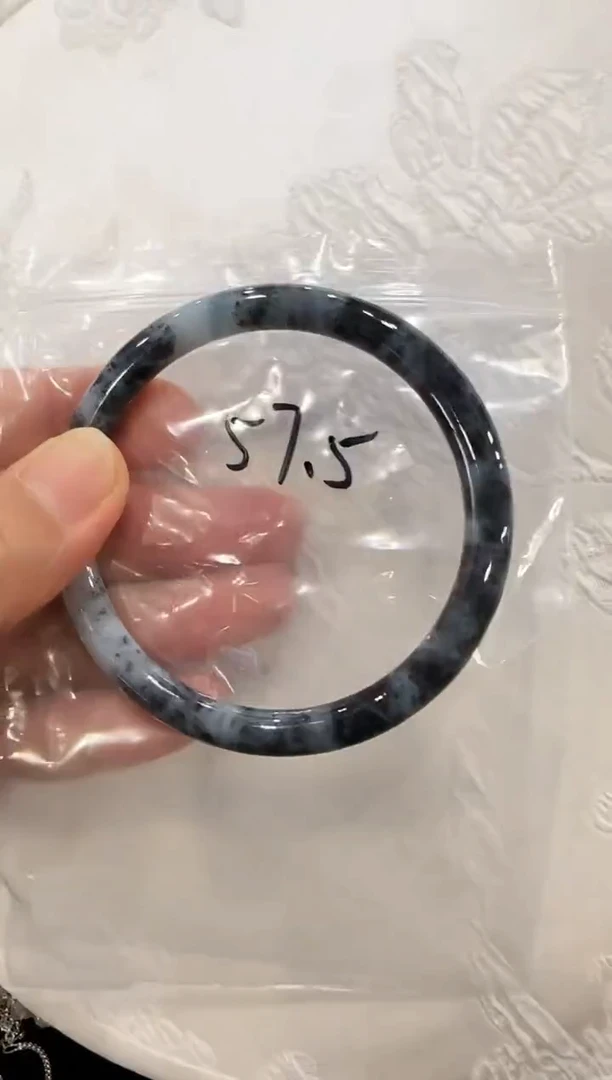 翡翠手镯未镶嵌国风57.5