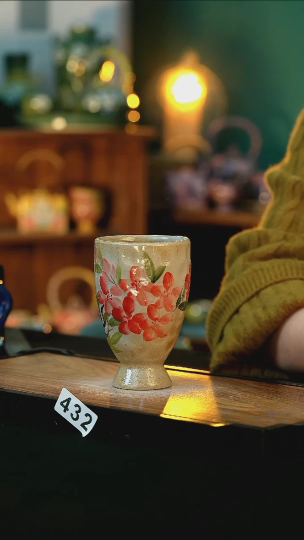 【闪购商品】杯手绘心瓷陶瓷浮力