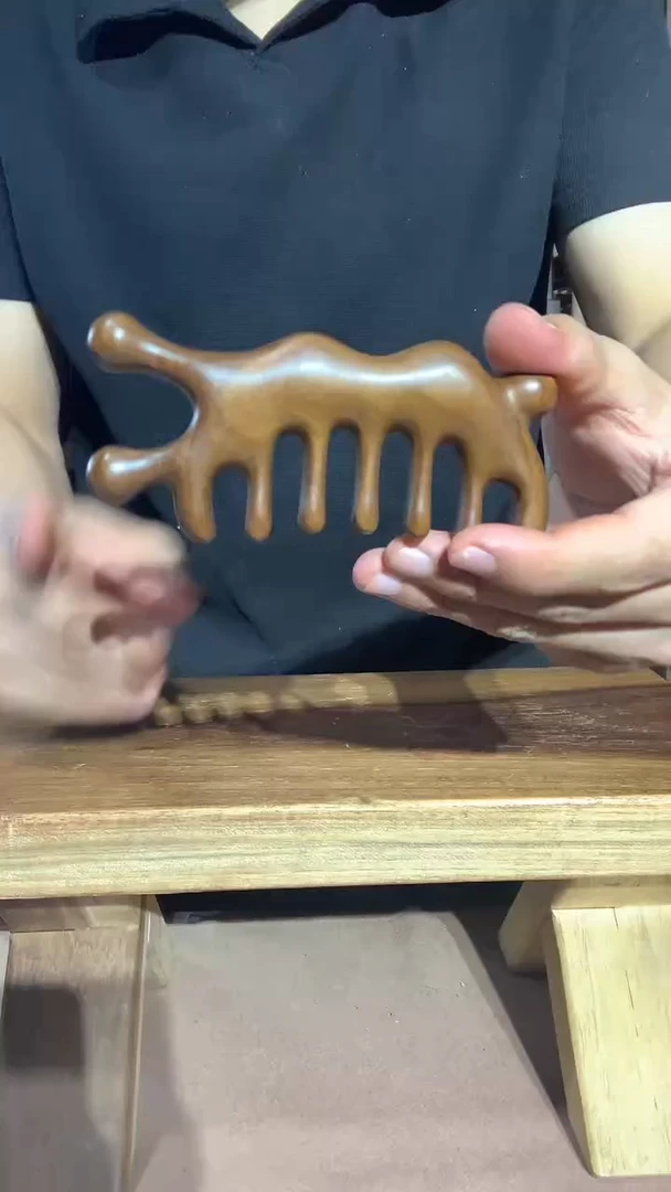 木绿檀木蜗牛梳