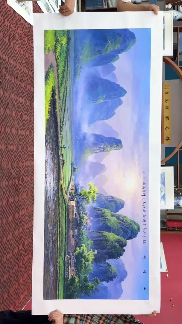 国画手绘国画山水花鸟