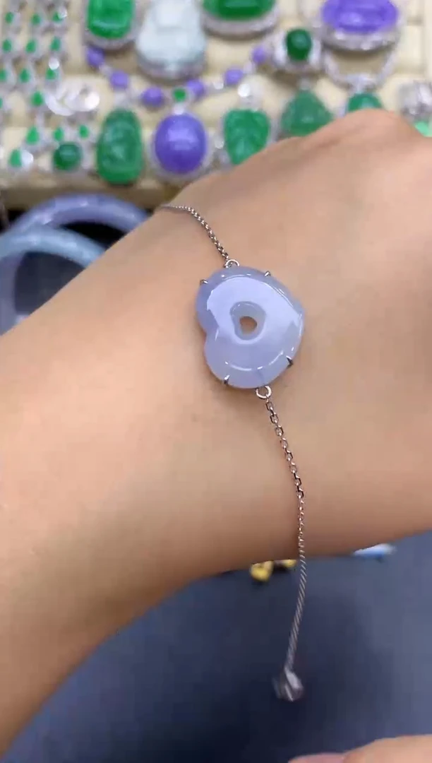 18K金镶嵌手链翡翠202-中国好珍宝