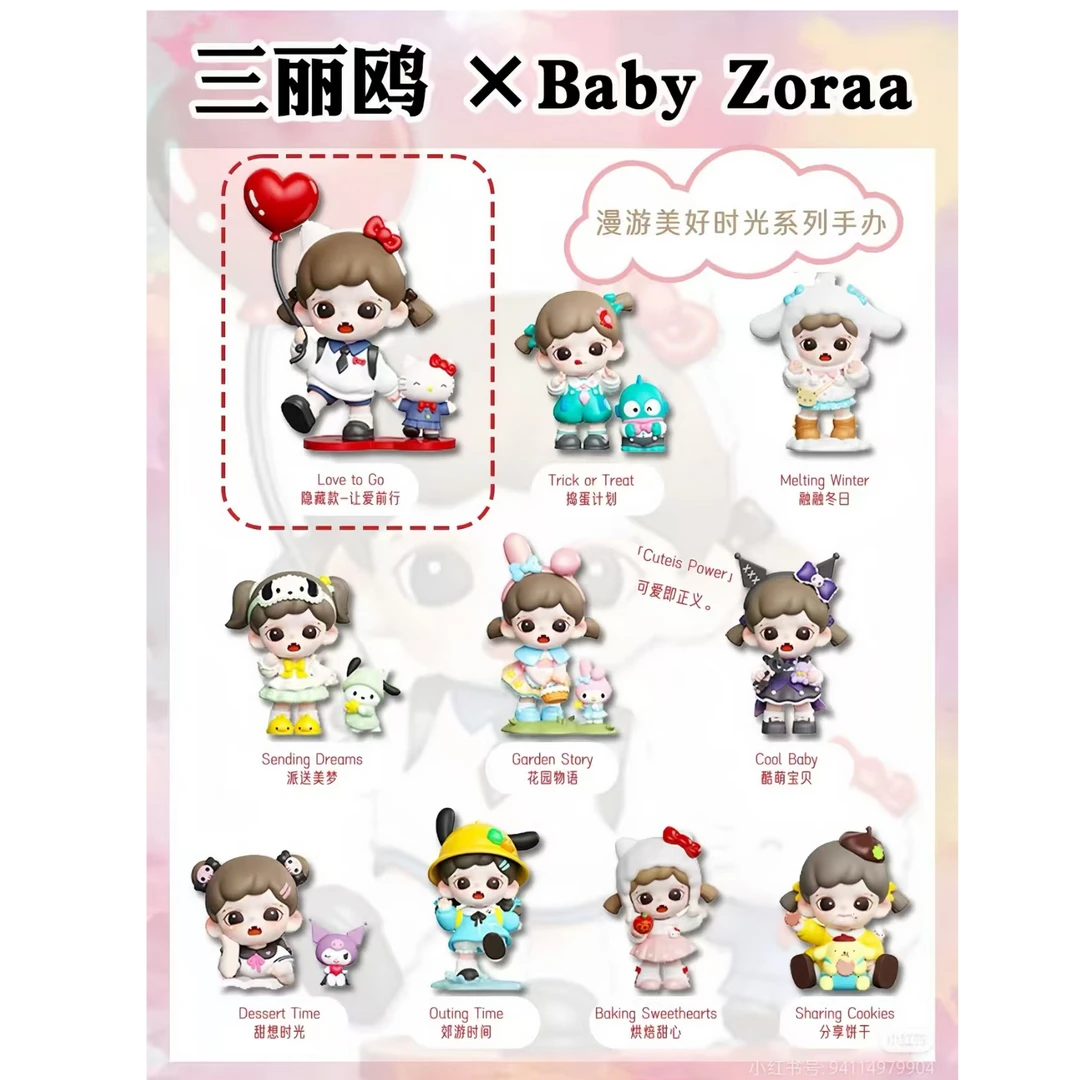 【拆盒后二】Zoraa×Sanrio漫游美好时光系列手办盲盒