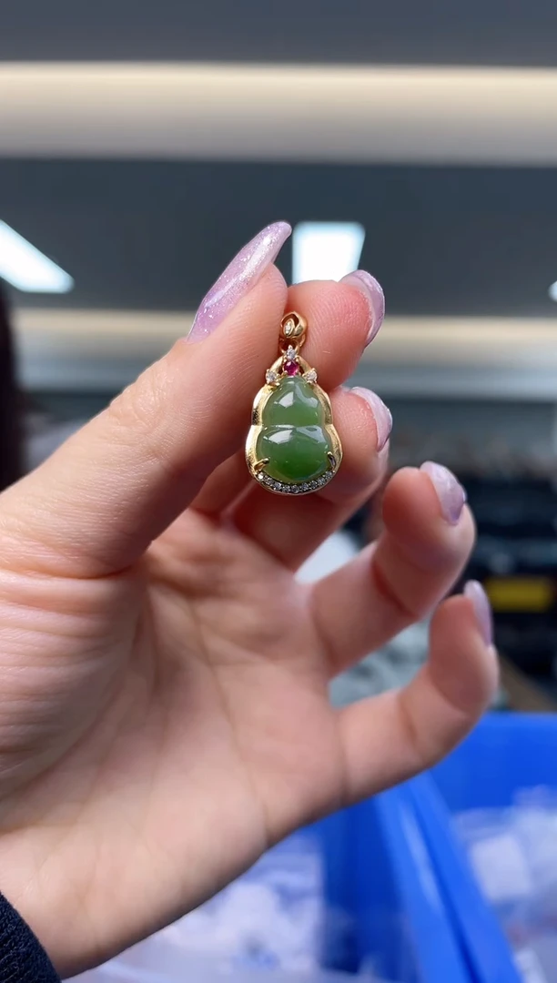 【闪购商品】和田玉`银S925镶嵌（多样性发一件）