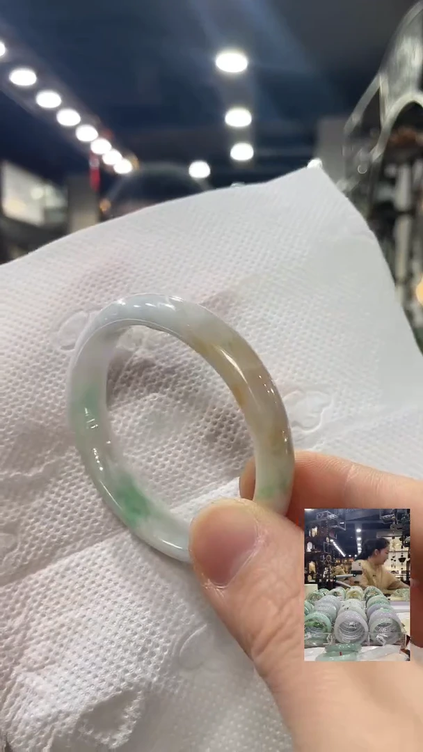 未镶嵌手镯翡翠345贵妃48-49有纹