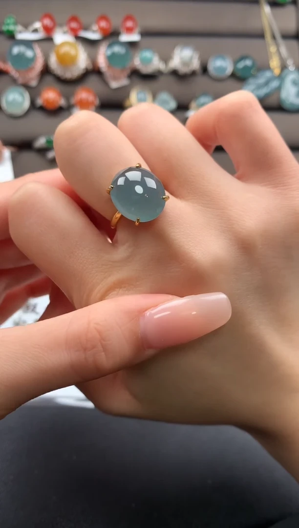 【闪购商品】翡翠戒指银S925镶嵌3122131231