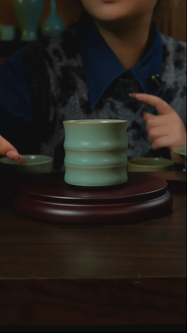 杯子瓷汝州原产地原矿仿古老釉q