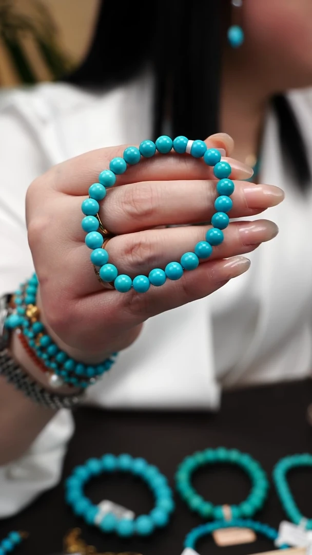 未镶嵌绿松石手链幽***地b0172